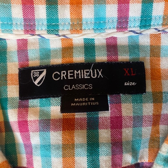 Cremieux Classics Shirt Mens XL Multi Color Plaid Cotton Button Down - Picture 8 of 10